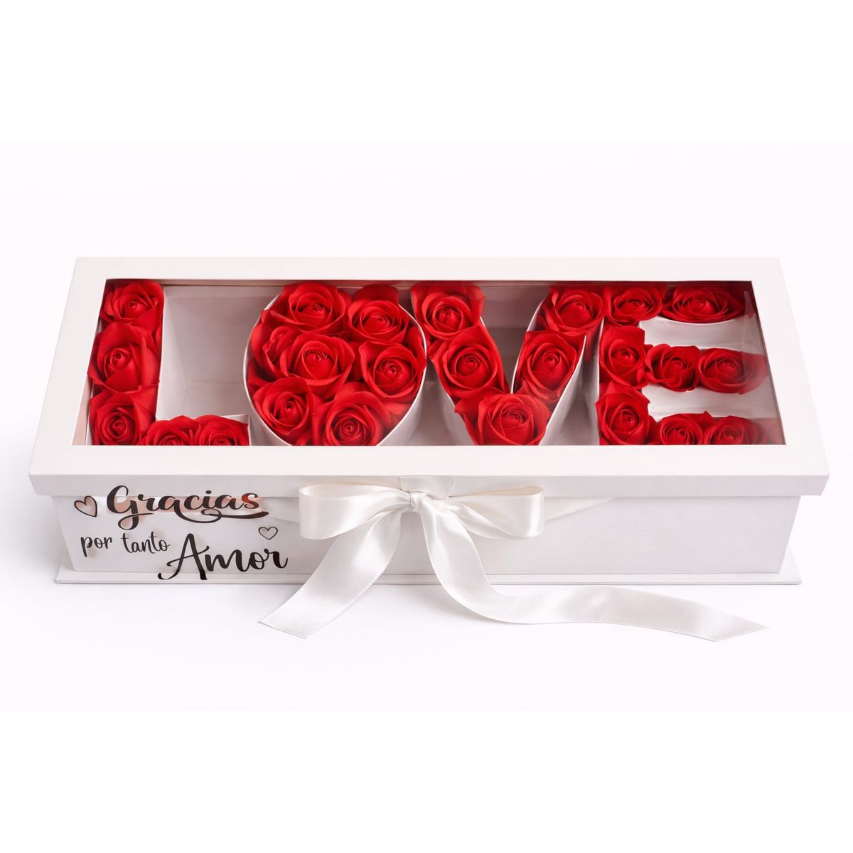 GENERICO - Caja De Rosas Premium Rosas Eternas Rosas de Jabón San Valentín Love