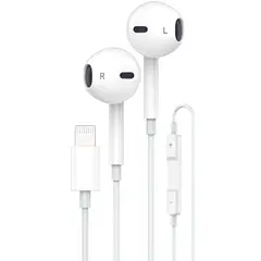 GENERICO - Auriculares Originales Para Iphone Conector Lightning Blanco