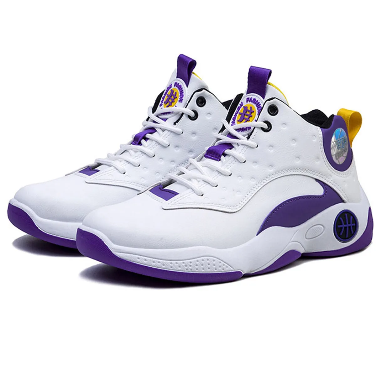 DANWEILE - Zapatillas de baloncesto de caña alta y moda para hombre