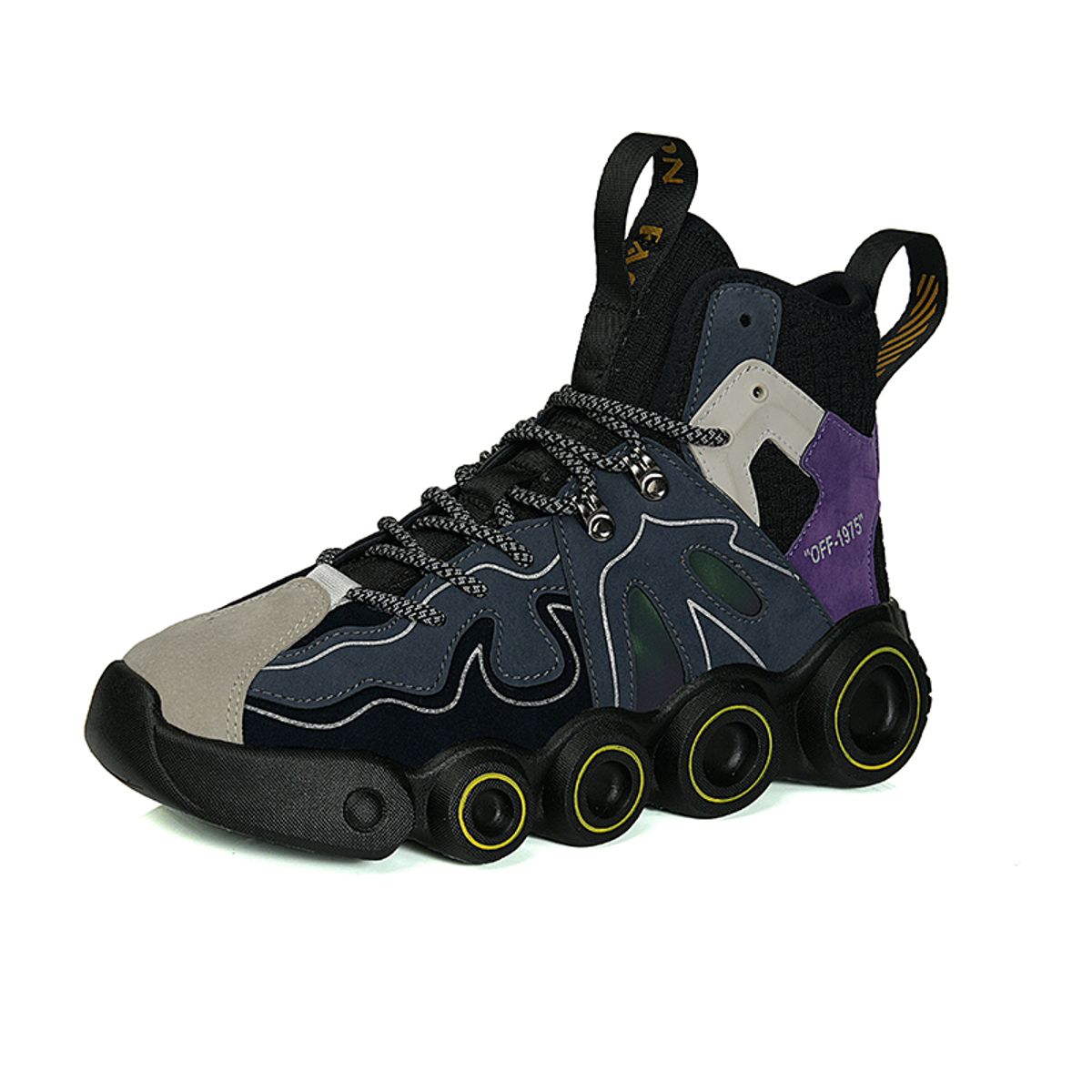 DANWEILE - Zapatillas de deporte informales para hombre - Azul oscuro