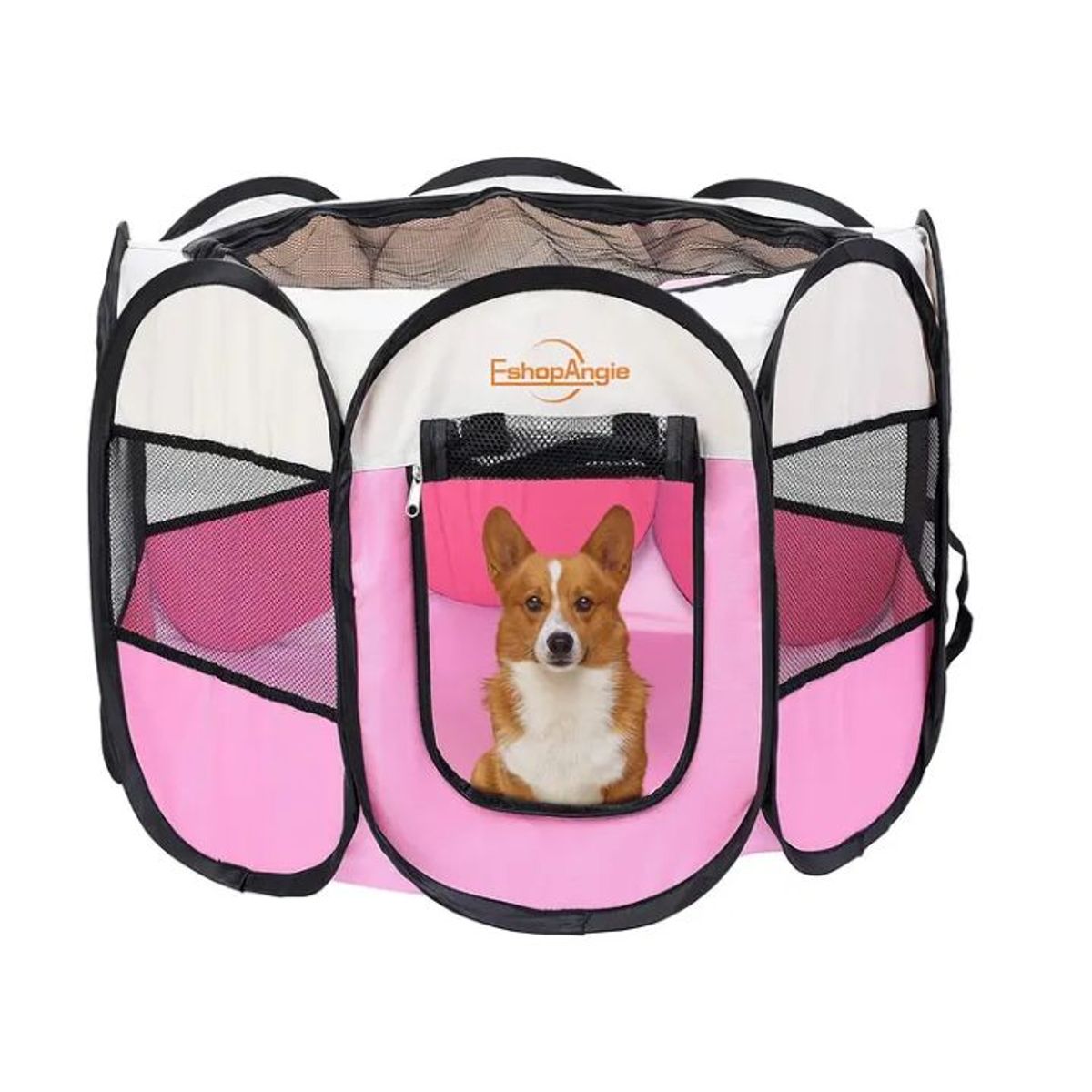 GENERICO - Corral Tienda Para Mascotas Portatil Perro Gato Rosa
