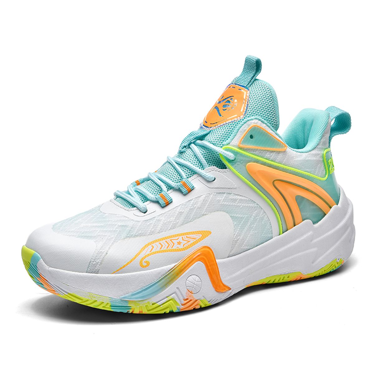 DANWEILE - Zapatillas de baloncesto altas de malla transpirable - Verde
