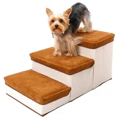 GENERICO - Escalera Plegable Para Mascotas Pequeñas De 3 Pisos