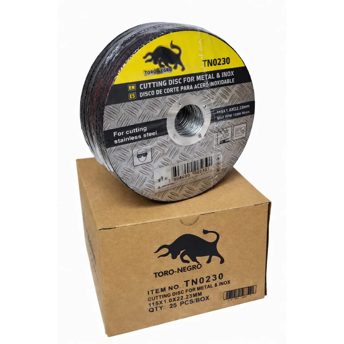 GENERICO - Disco De Corte Para Acero Toro Negro 115 Mm Modelo Tn0230