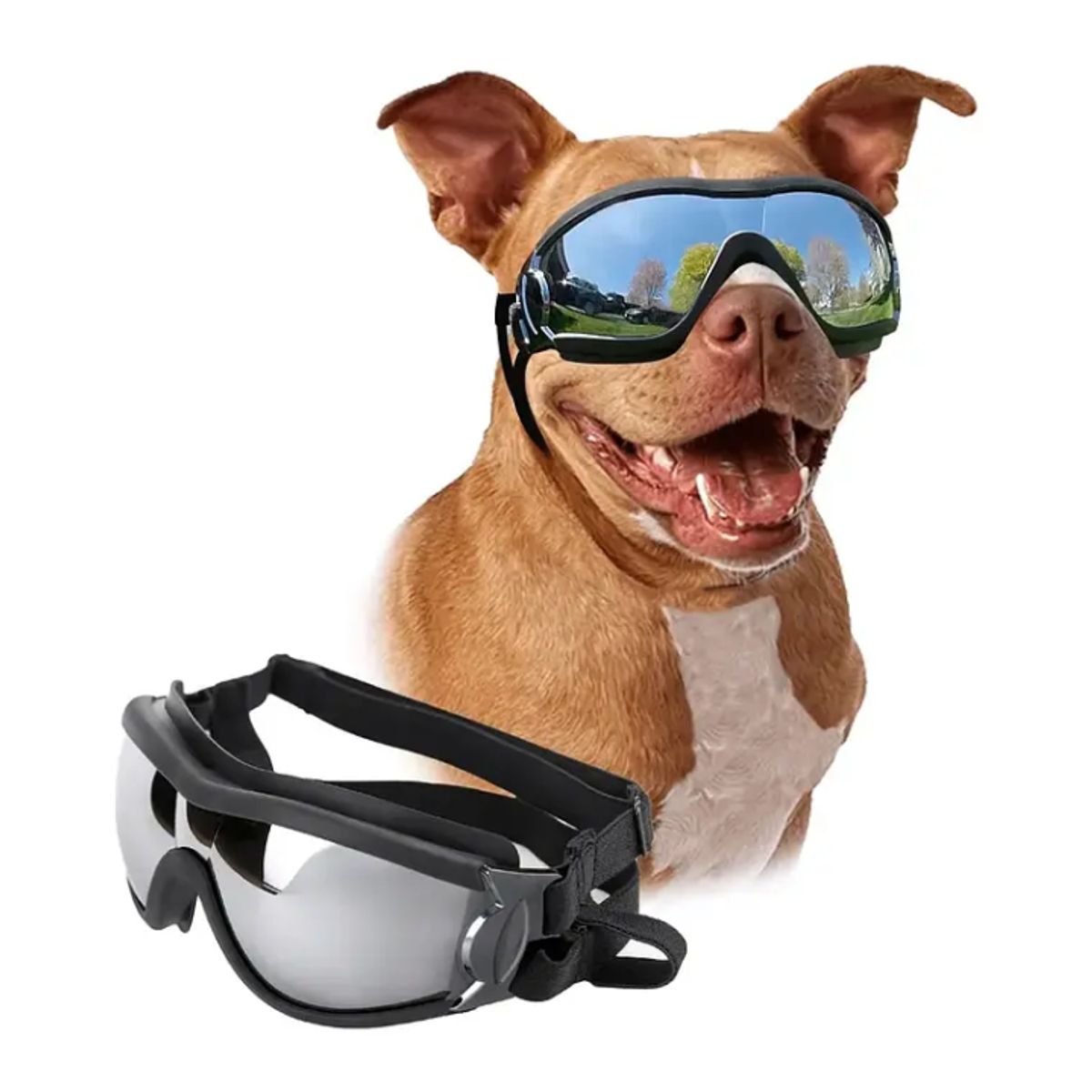 GENERICO - Gafas De Sol Para Perro Anti-uv Protector De Ojos Ajustable