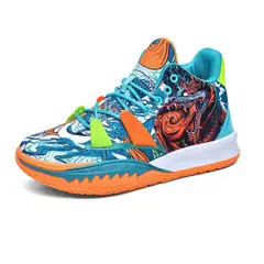 DANWEILE - Zapatillas baloncesto cómodas transpirables con suela gruesa - naranja