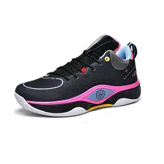 DANWEILE - Zapatos entrenamiento baloncesto que brillan en la oscuridad - negro