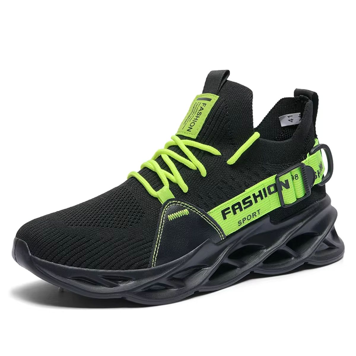 DANWEILE - Zapatillas de running de malla transpirable para hombre - Negro