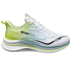 DANWEILE - Zapatos de maratón con placa de carbono zapatillas informales para hombre - verde