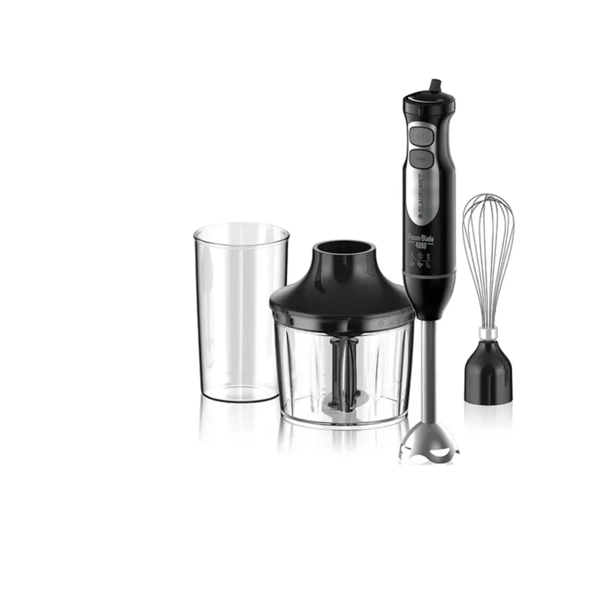 BLAUPUNKT - Minipimer Batidora De Inmersión Blaupunkt Multifuncion 3 En 1 Mezcla Bate Y Pica 1000 W