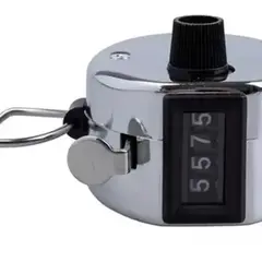 GENERICO - Contador Manual Mano Metálico 4 Dígitos