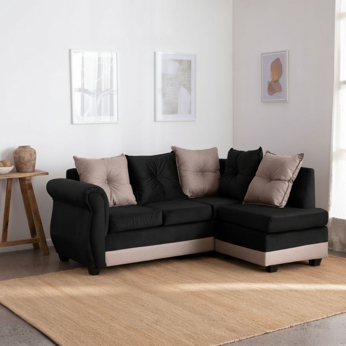 MEXX MUEBLES - SOFA SECCIONAL BALI FELPA.