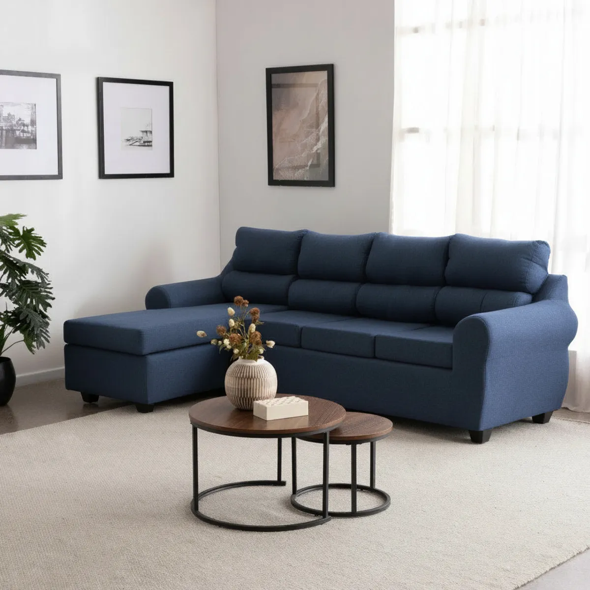 MEXX MUEBLES - SOFA SECCIONAL VARADERO TELA