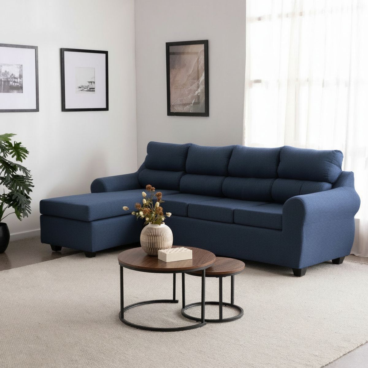 MEXX MUEBLES - SOFA SECCIONAL VARADERO TELA