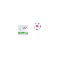 GENERICO - Velas de fútbol multicolor 65cm 5pcs