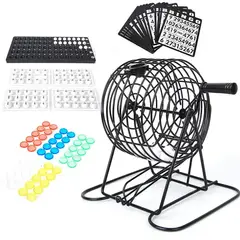 GENERICO - Set De Bingo Lota Completo Incluye Tombola Fichas Pelotas