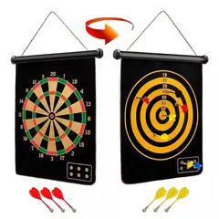 GENERICO - Juego Dardo Tablero Colgante Y Plegable Accesorios Magnético