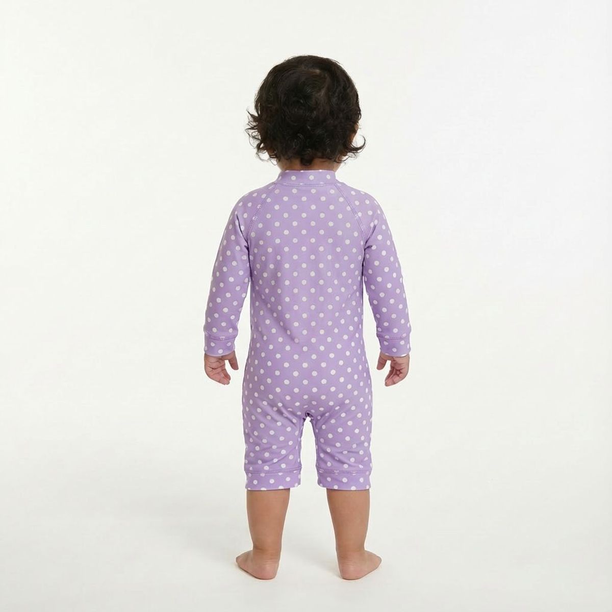 BONVERANO - Traje De Baño Con Cierre Completo Bebé Niñas Protección UV