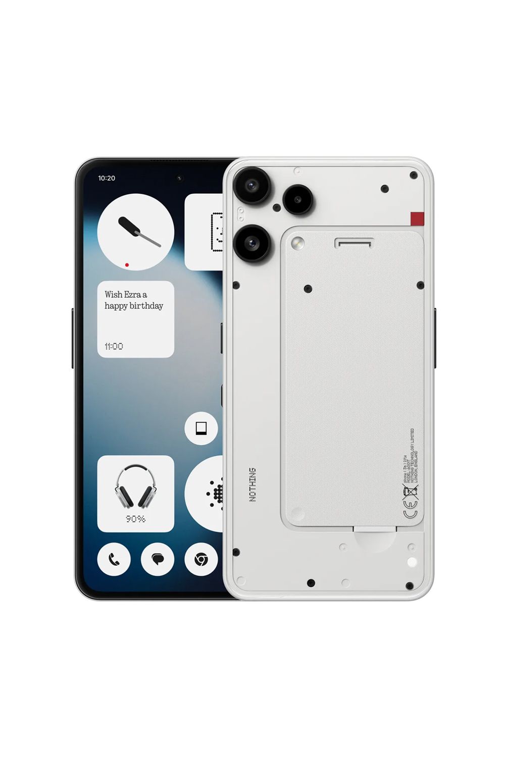 NOTHING Teléfono Nothing Phone 3a Lite 5G 8GB 128GB - Blanco A001T