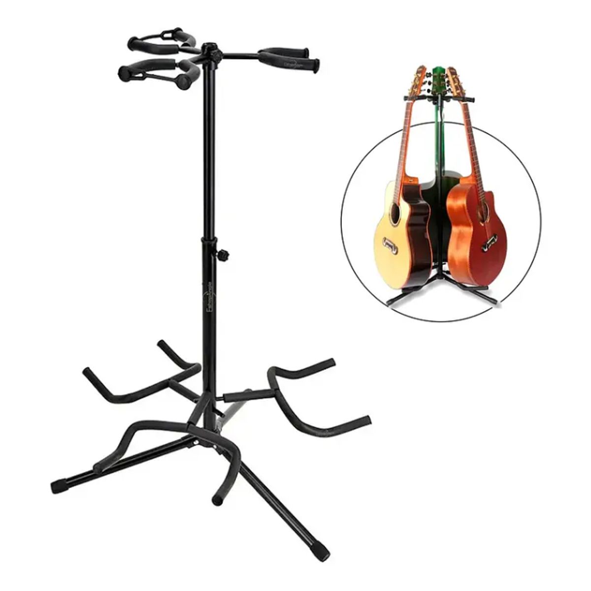 GENERICO - Atril Triple Soporte Para 3 Instrumentos De Cuerda Guitarra