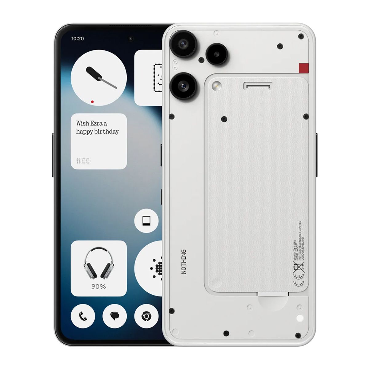 NOTHING - Teléfono Nothing Phone 3a Lite 5G 8GB 256GB - Blanco A001T