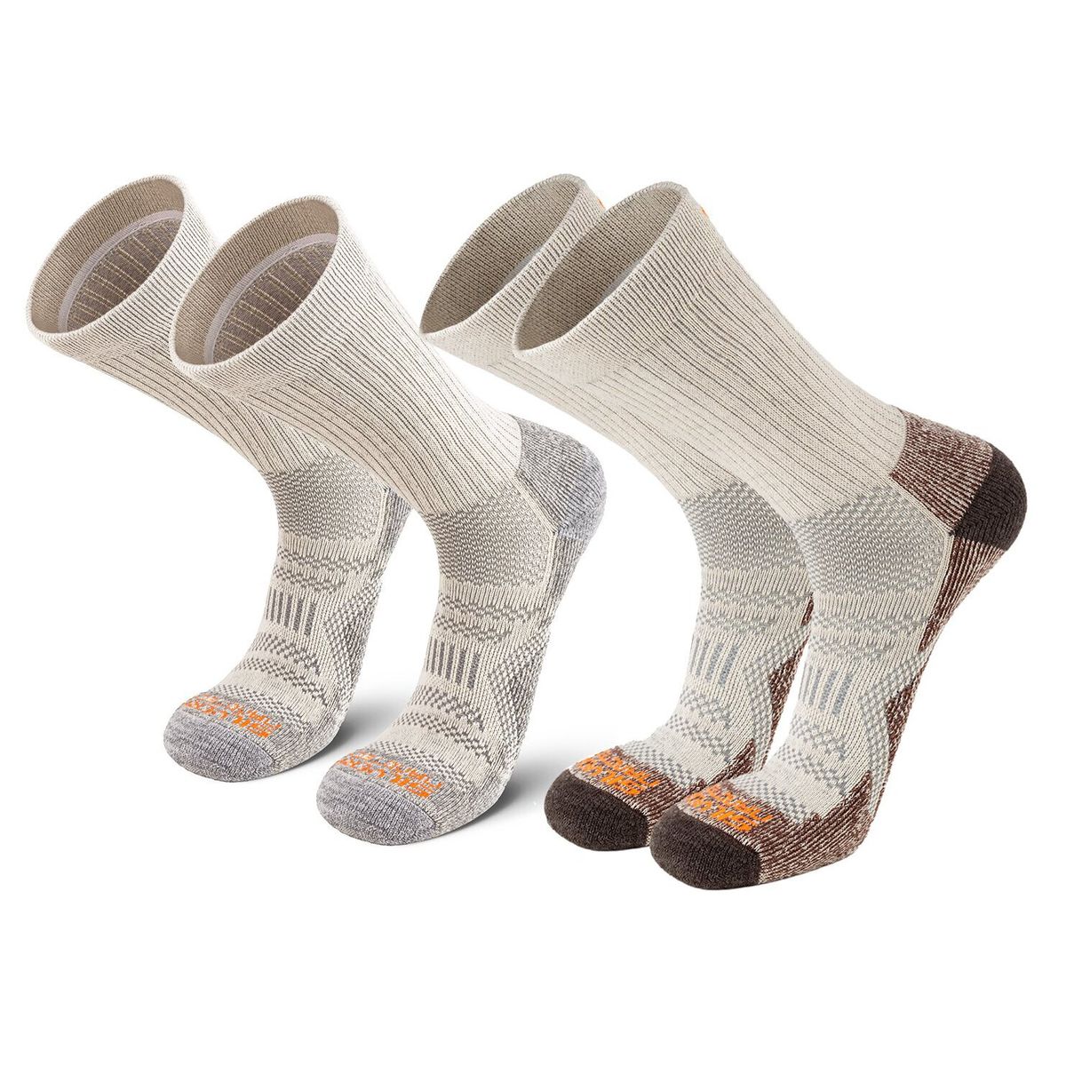 SILVERA - Calcetines Outdoor Deportivo Algodón Pima, 02 Pack
