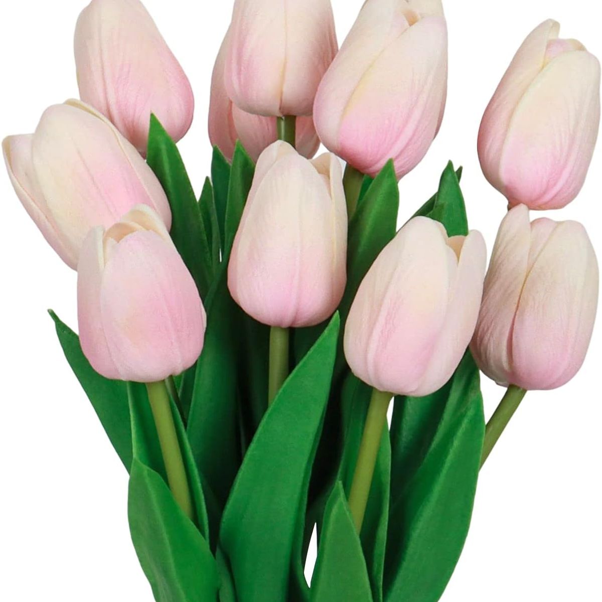 ANENG - Ramos De 20 Tulipanes Artificiales Flor Decoración Rosa