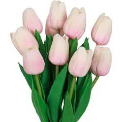 ANENG - Ramos De 20 Tulipanes Artificiales Flor Decoración Rosa