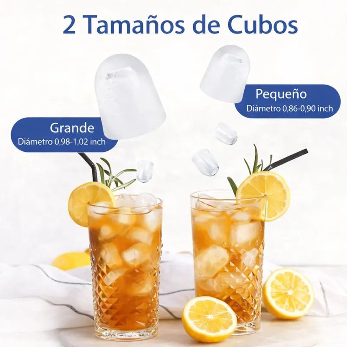 MOVI - MAQUINA PARA HACER HIELO 9 CUBOS CADA 8 MINUTOS, PORTATIL