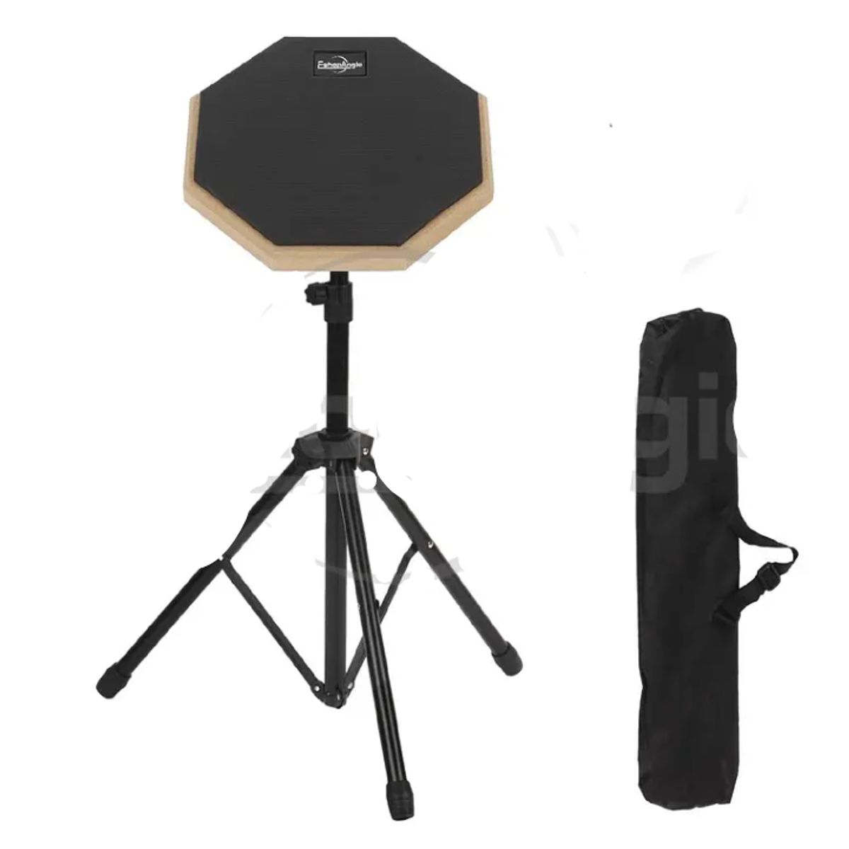 GENERICO - Pad De Práctica Bateria Con Atril Y Bolso