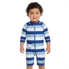 BONVERANO - Traje De Baño Con Cierre Completo Bebé Niños Protección UV