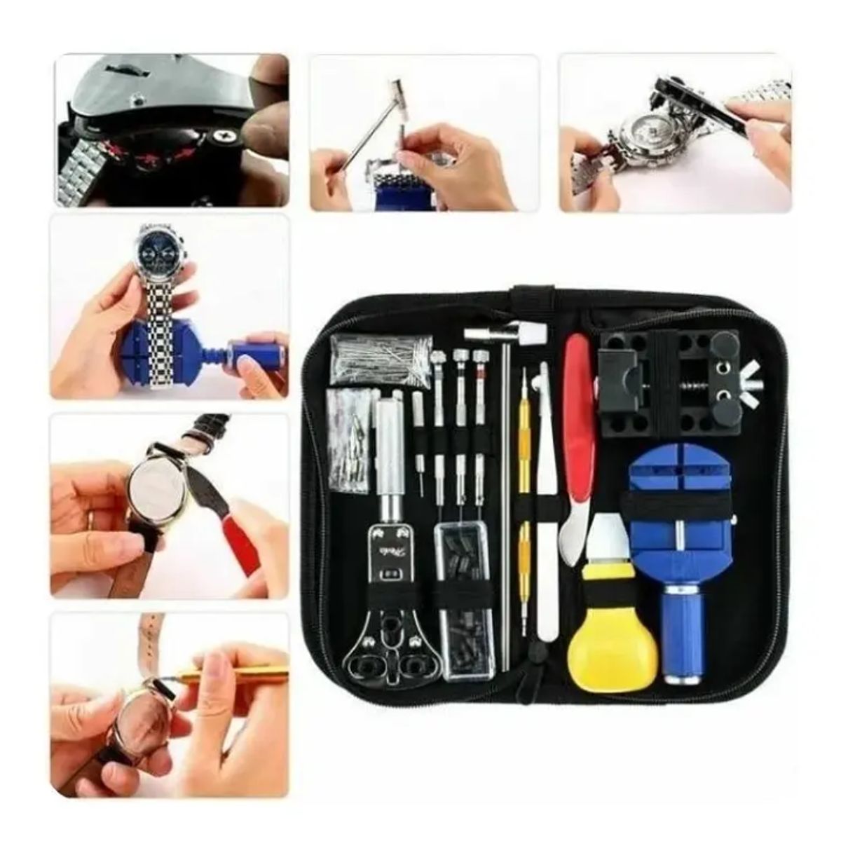 GENERICO - Kit Herramientas Reparación De Relojes 147 Pcs