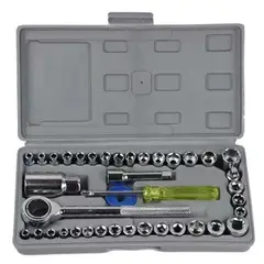 GENERICO - Juego Dados 40 Pcs 1/4-3/8 Chicharra