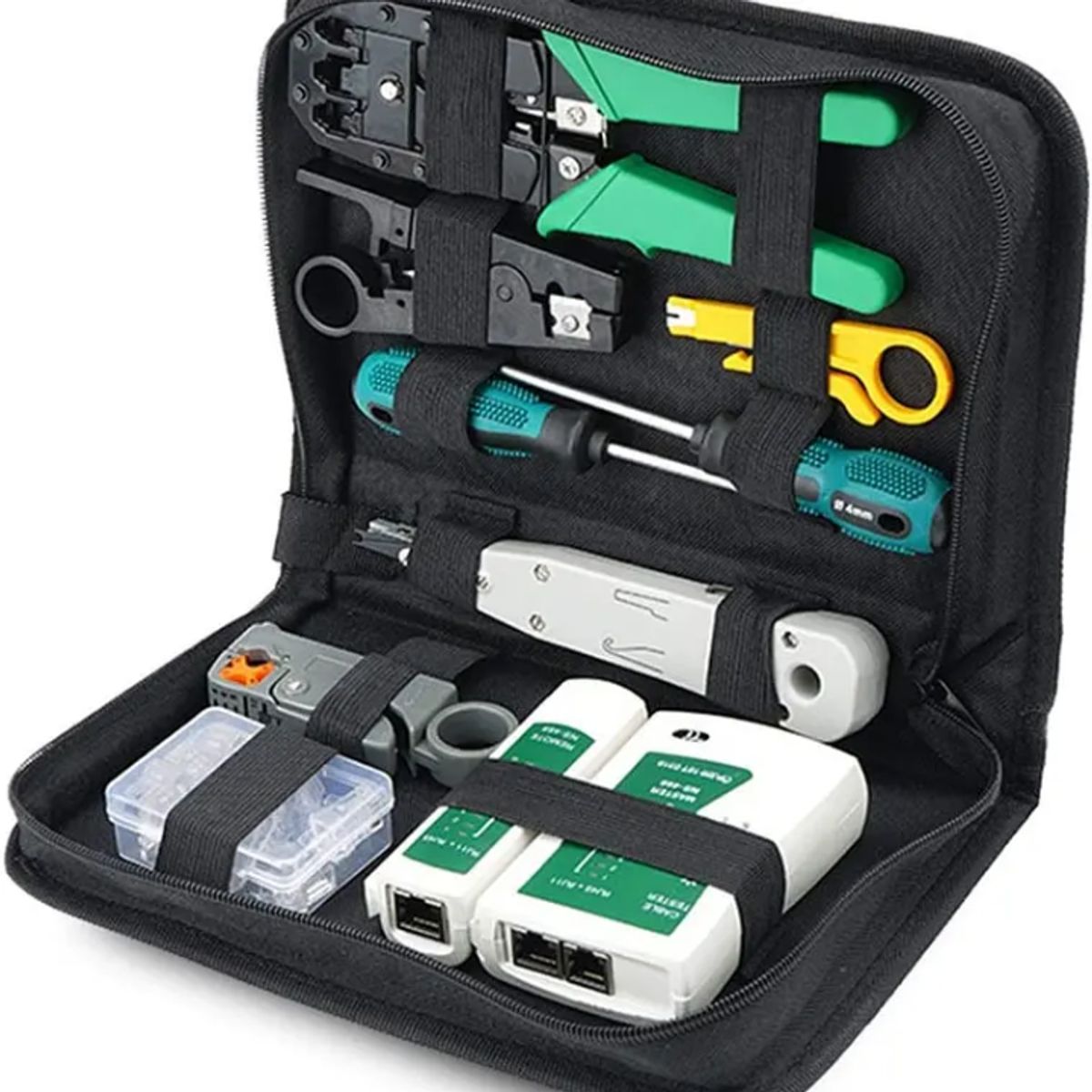 GENERICO - Kit De Herramientas Para Redes Crimpeadora Pelacable Rj45