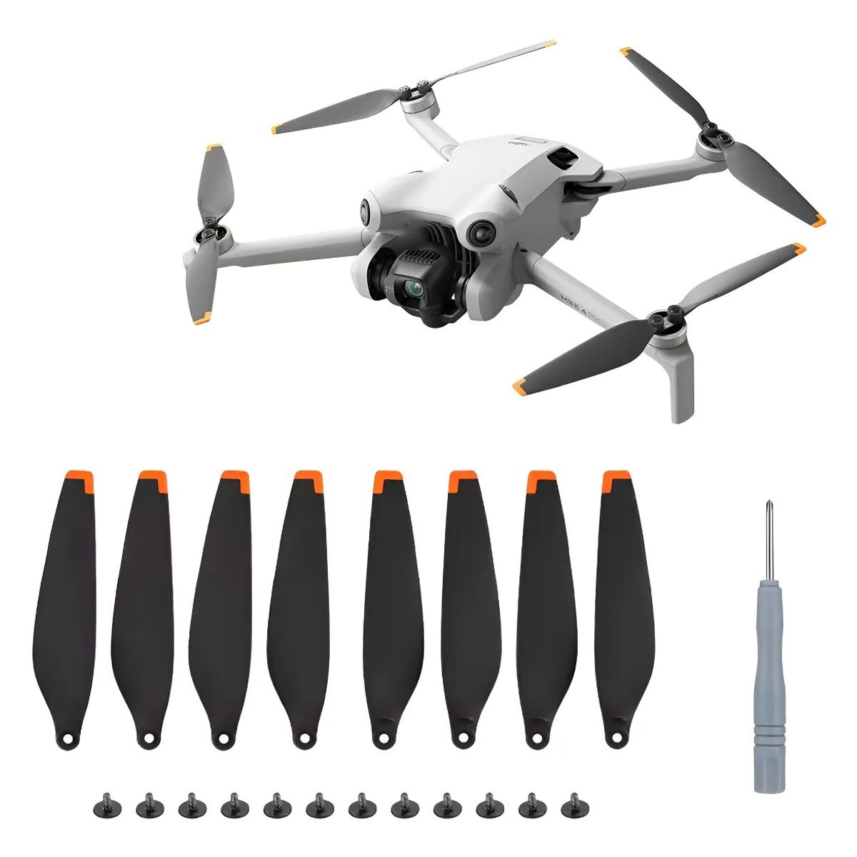 KUANGYE - 8 Hélices Calidad Repuesto Para Dji Mini 3 Pro Mini 4 Pro Negro