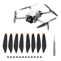 KUANGYE - 8 Hélices Calidad Repuesto Para Dji Mini 3 Pro Mini 4 Pro Negro