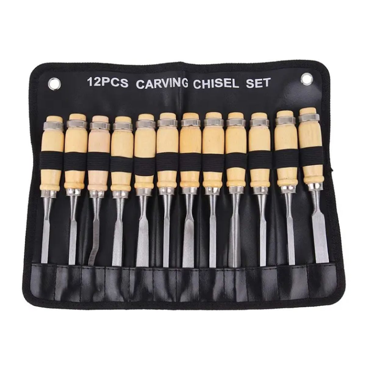 GENERICO - Juego De Cinceles Para Tallar Madera Gubia 12 Pcs