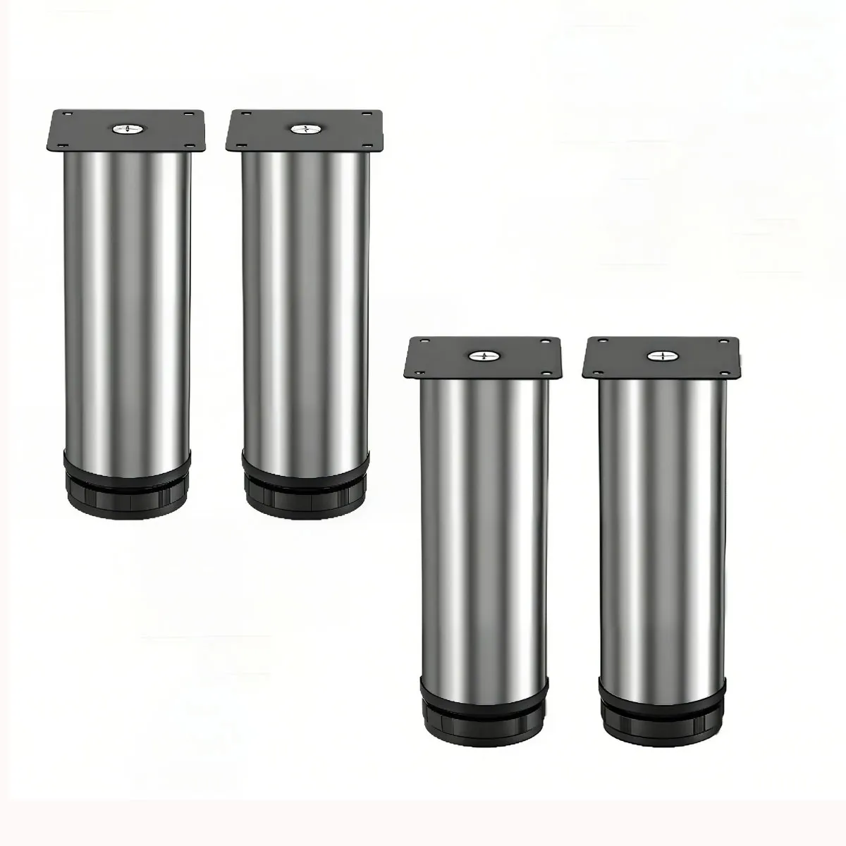 MOONCORE - Patas De Soporte Para Muebles Ajustables De Acero Inoxidable