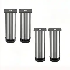 GENERICO - Patas De Soporte Para Muebles Ajustables De Acero Inoxidable