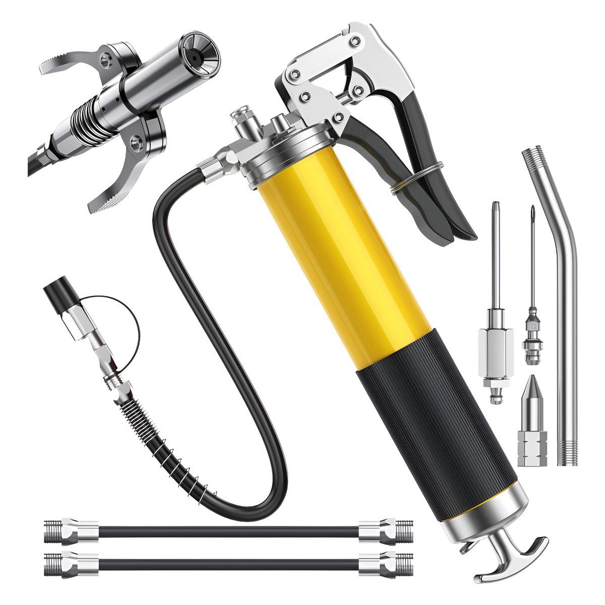 QUICK - Kit Pistola De Engras Manual Inyector Engrasadora Industrial