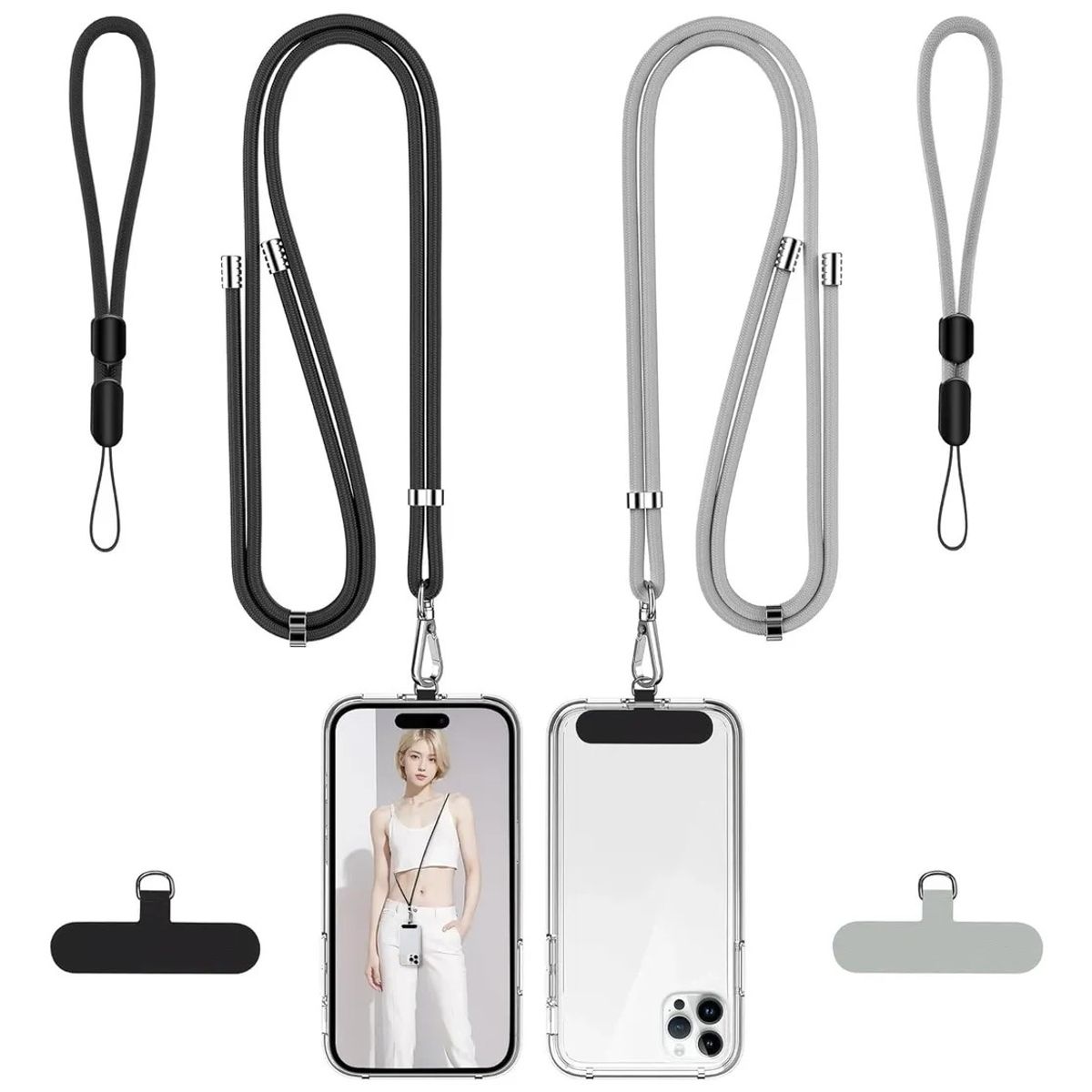 KUANGYE - X 4 Colgante Para Carcasa Celular Universal Diseño Correa