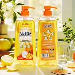 AILEDA - Lavaloza Liquido 1 Ltr Lavaloza Concentrado 1l Antigrasa Modelo Clásico Fragancia cítrica