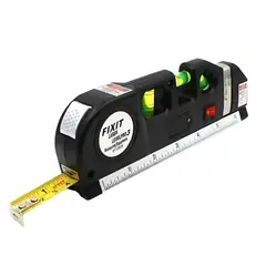 GENERICO - Cinta Métrica Regla Nivel Láser Horizontal Level Pro 3 Modos