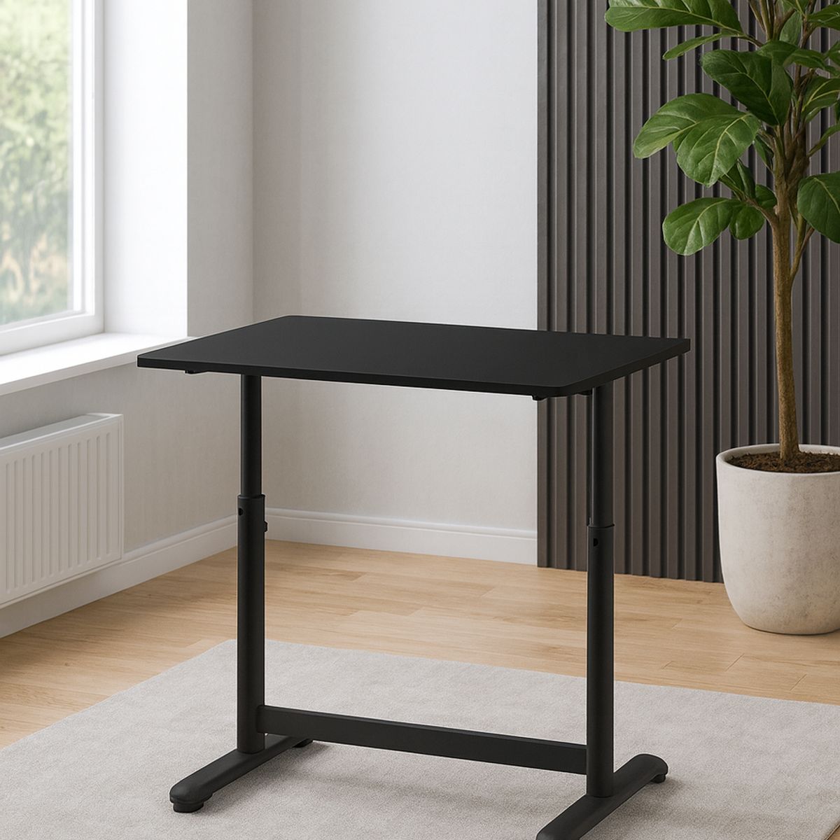 COSAS CASA - Escritorio Funcional Altura Ajustable 120x60x63-86cm Negro