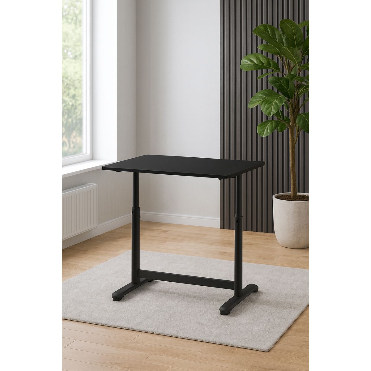 COSAS CASA - Escritorio Funcional Altura Ajustable 120x60x63-86cm Negro