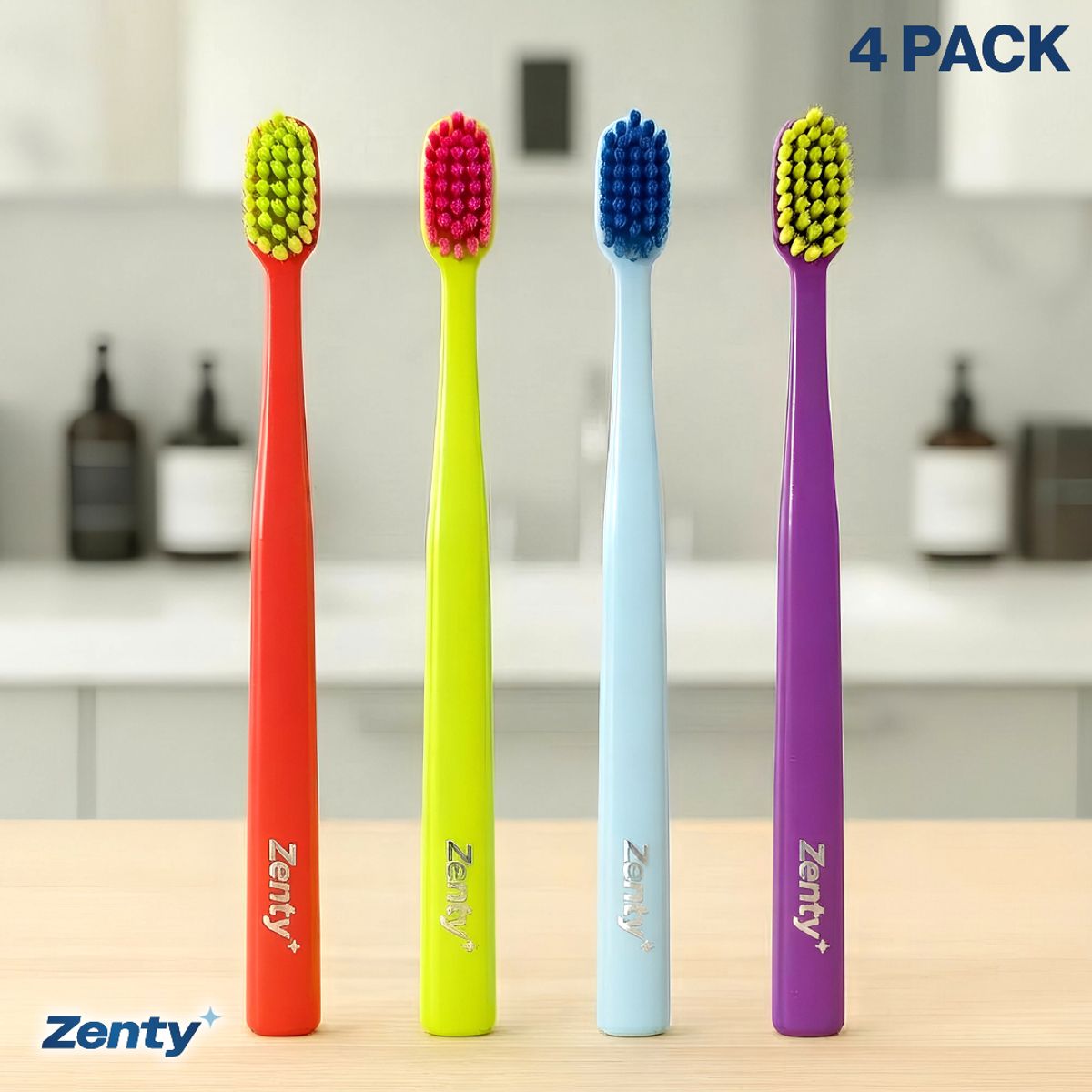 ZENTY - Pack 4 un. Cepillo de Dientes Zenty Advanced Ultra-Soft Kiosclub