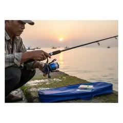 EKOL TACTICA MILITAR - Set Pesca Caña De Pescar Telescópica Mosquero Carrete Pesca