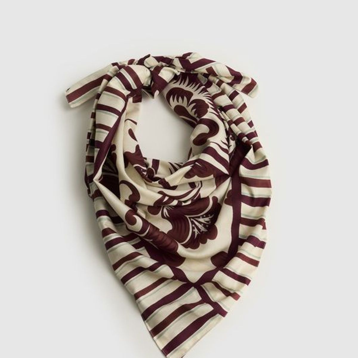 LOUNGE - Pañuelo Cuadrado Estampado Flores Boho LOUNGE
