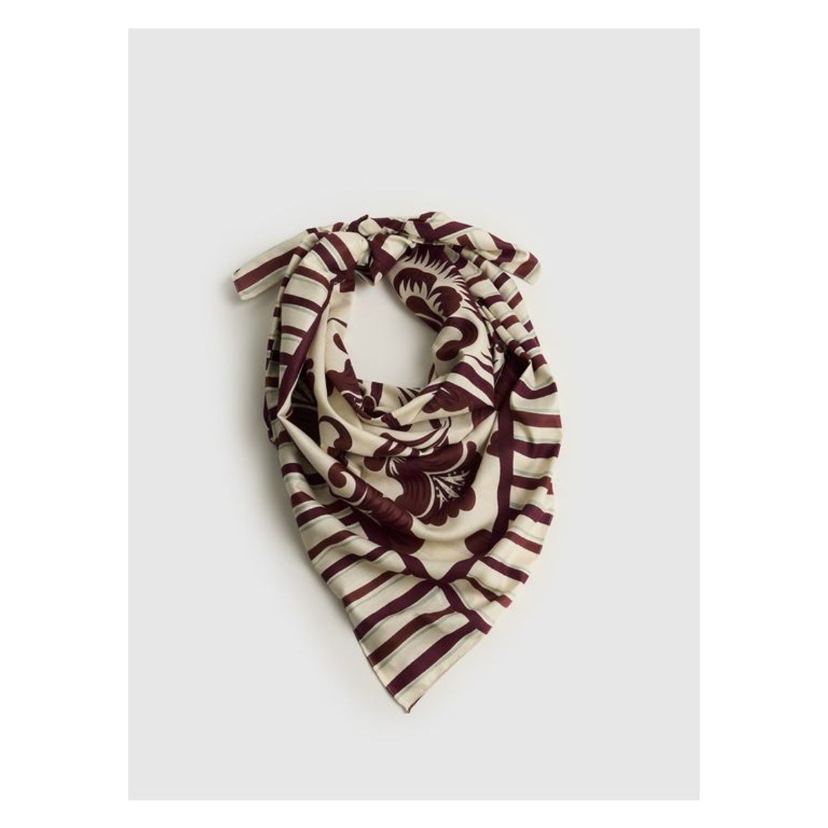 LOUNGE - Pañuelo Cuadrado Estampado Flores Boho LOUNGE