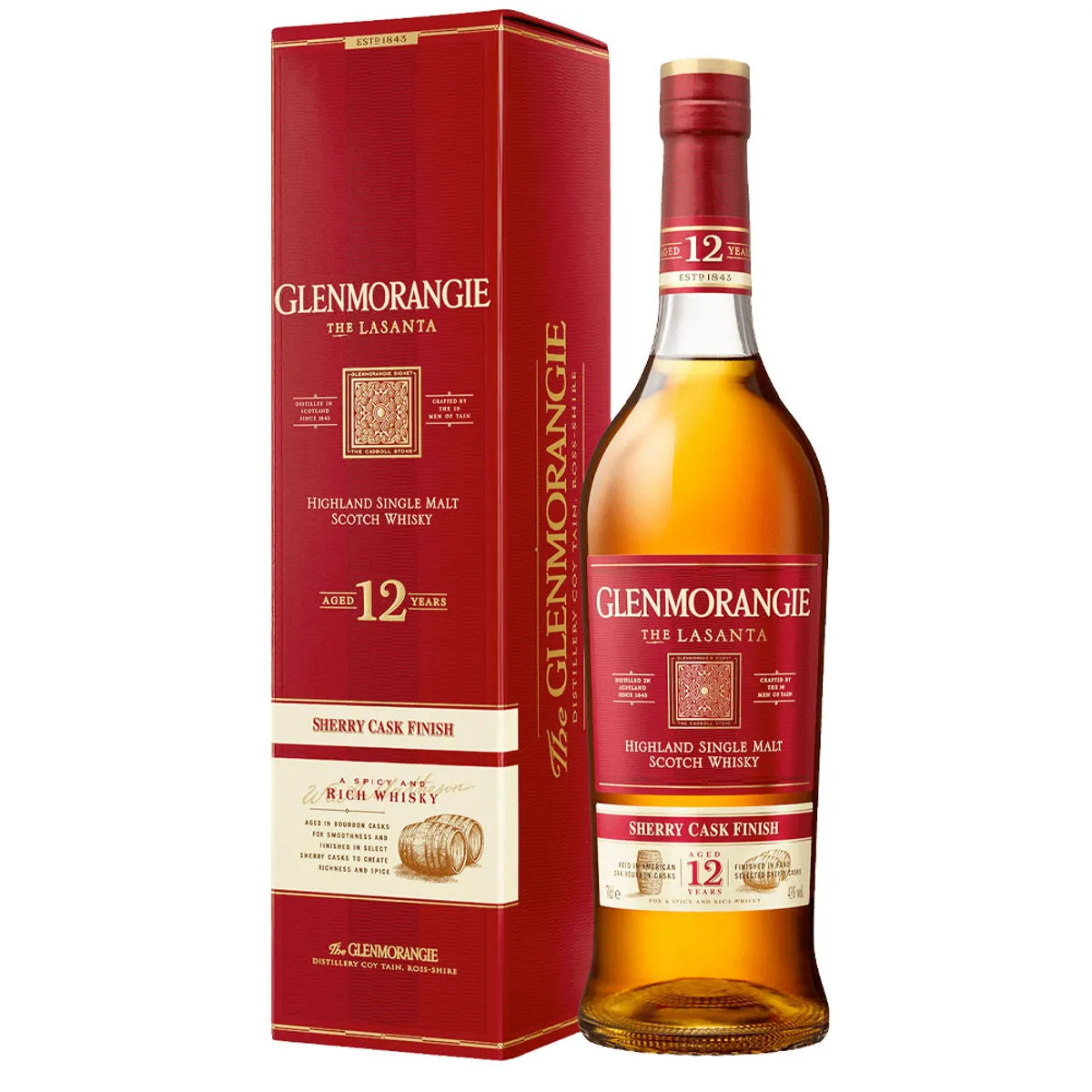GLENMORANGIE - Whisky Glenmorangie Lasanta Single Malt